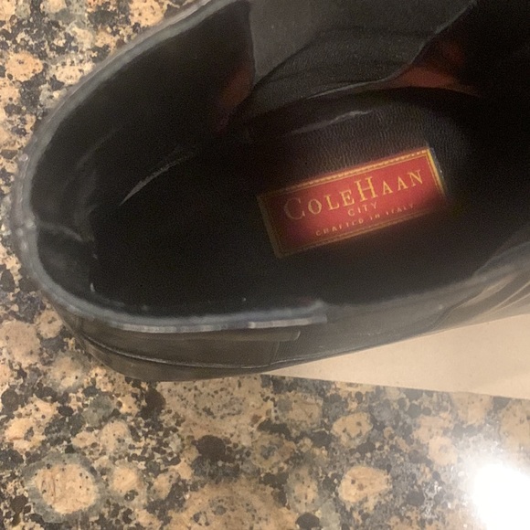 Cole Haan - made in Italy black leather boots with 1 inch heel. Size 8 - Picture 12 of 12